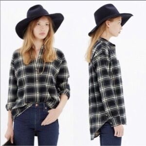 Madewell Flannel Trapeze Shirt XXS